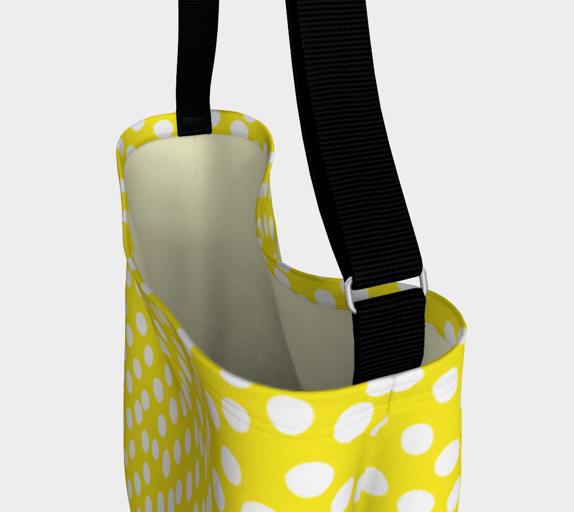 Aperçu de All About the Dots Tote Bag - Yellow #3