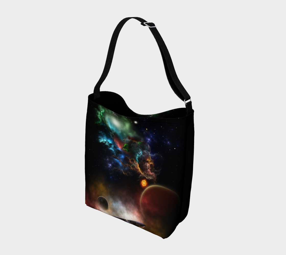 Beyond Space & Time Fractal Art II Spacescape Day Tote preview #2