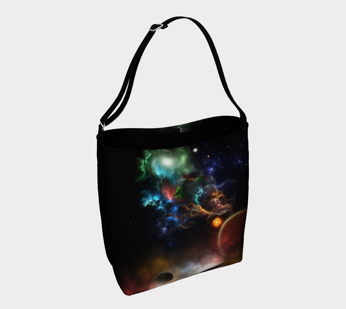 Beyond Space & Time Fractal Art II Spacescape Day Tote preview #1