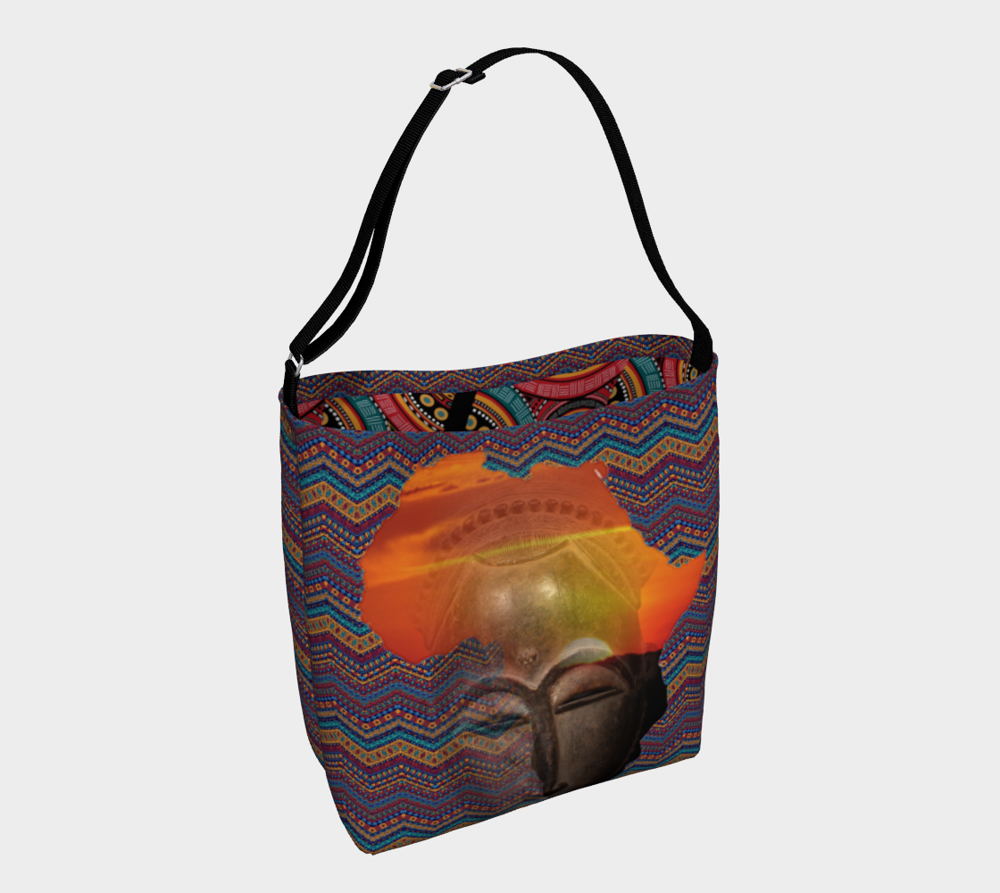 African Pattern Day Tote Bag preview