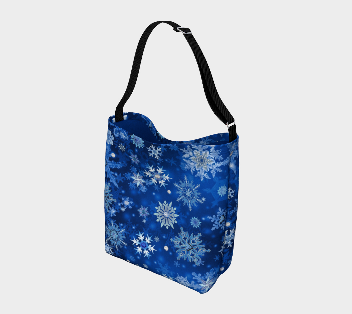 Blue Snowflakes Christmas Winter Holidays preview #2