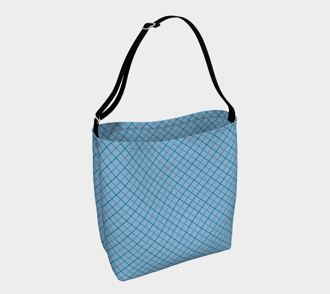 Blue Diamond Pattern Day Tote Bag preview