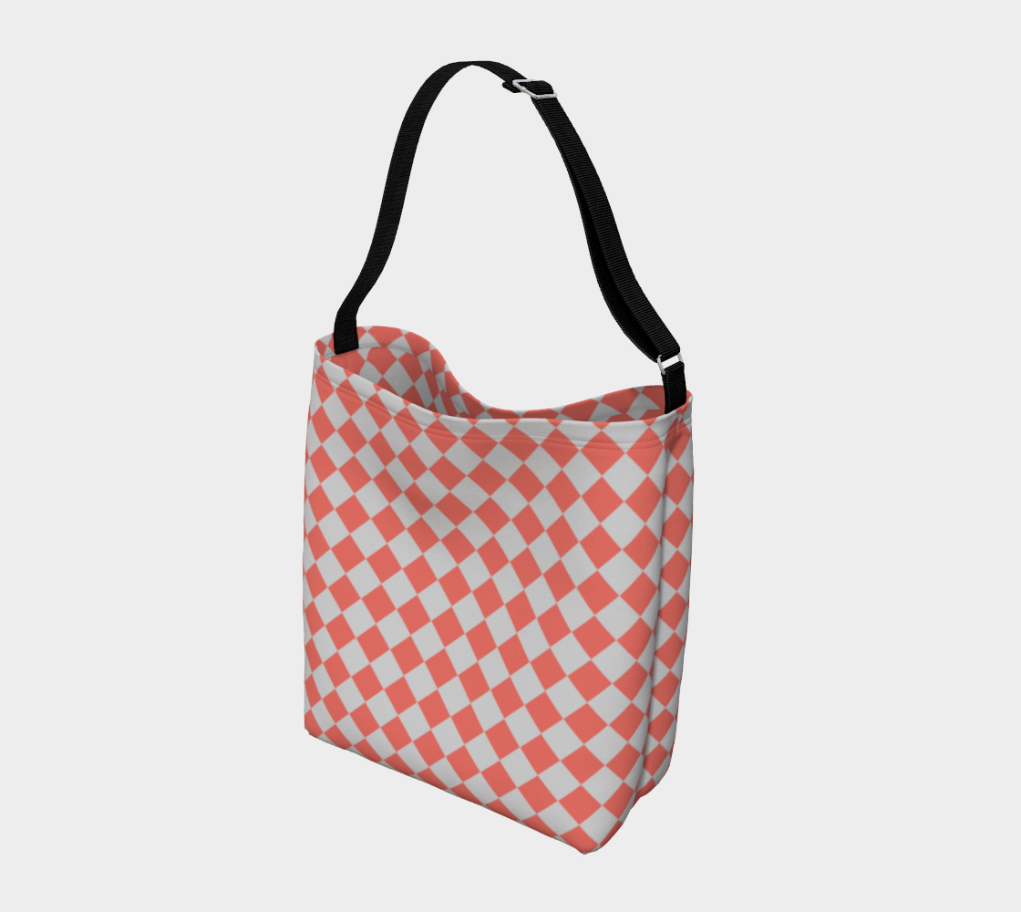 Coral Square Geometric Pattern preview #2