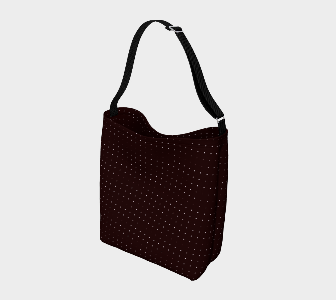 Aperçu de Sac Fourre-tout Pois Blanc/Bordeaux #2