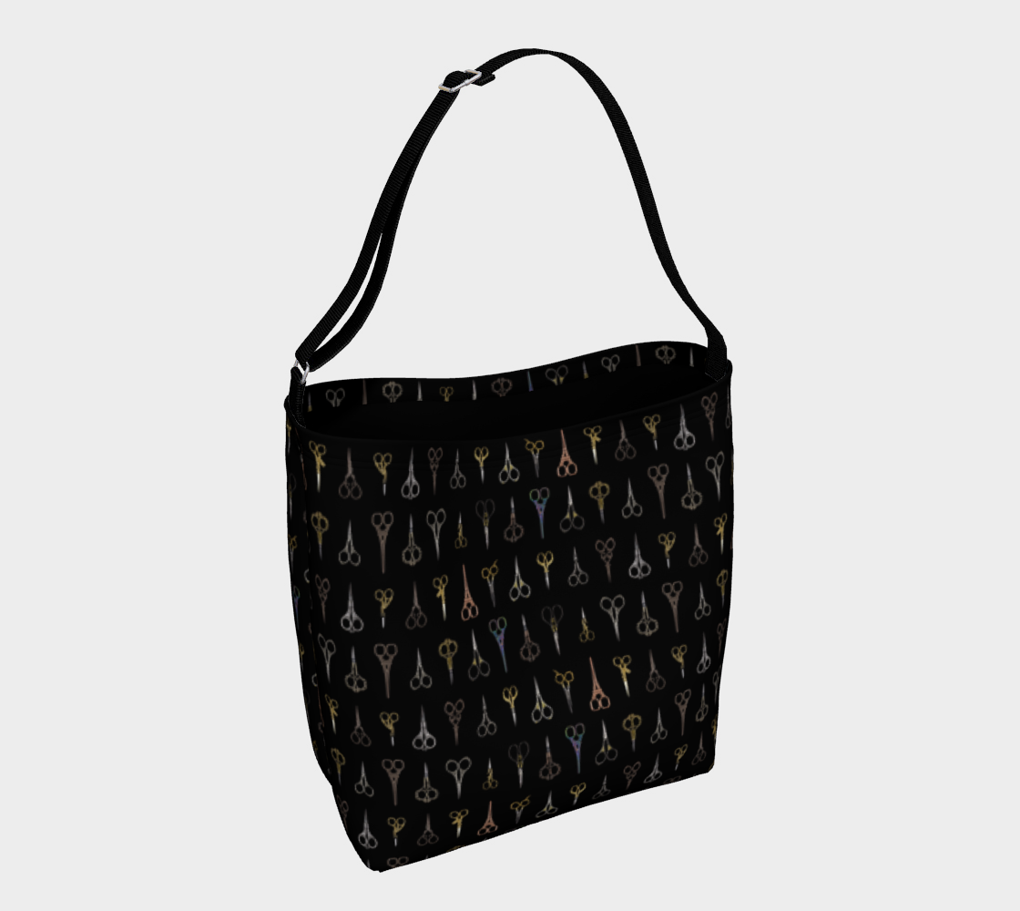 Fancy Scissors Day Tote 3D preview