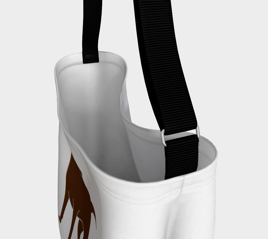 Labrador Retriever chocolate cartoon day tote bag preview #3