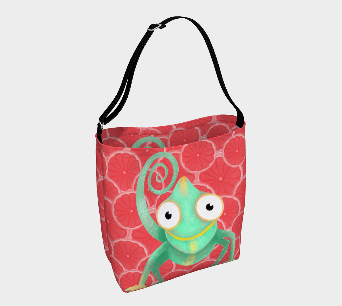 Mambo the Chameleon Day Tote (red) preview #1