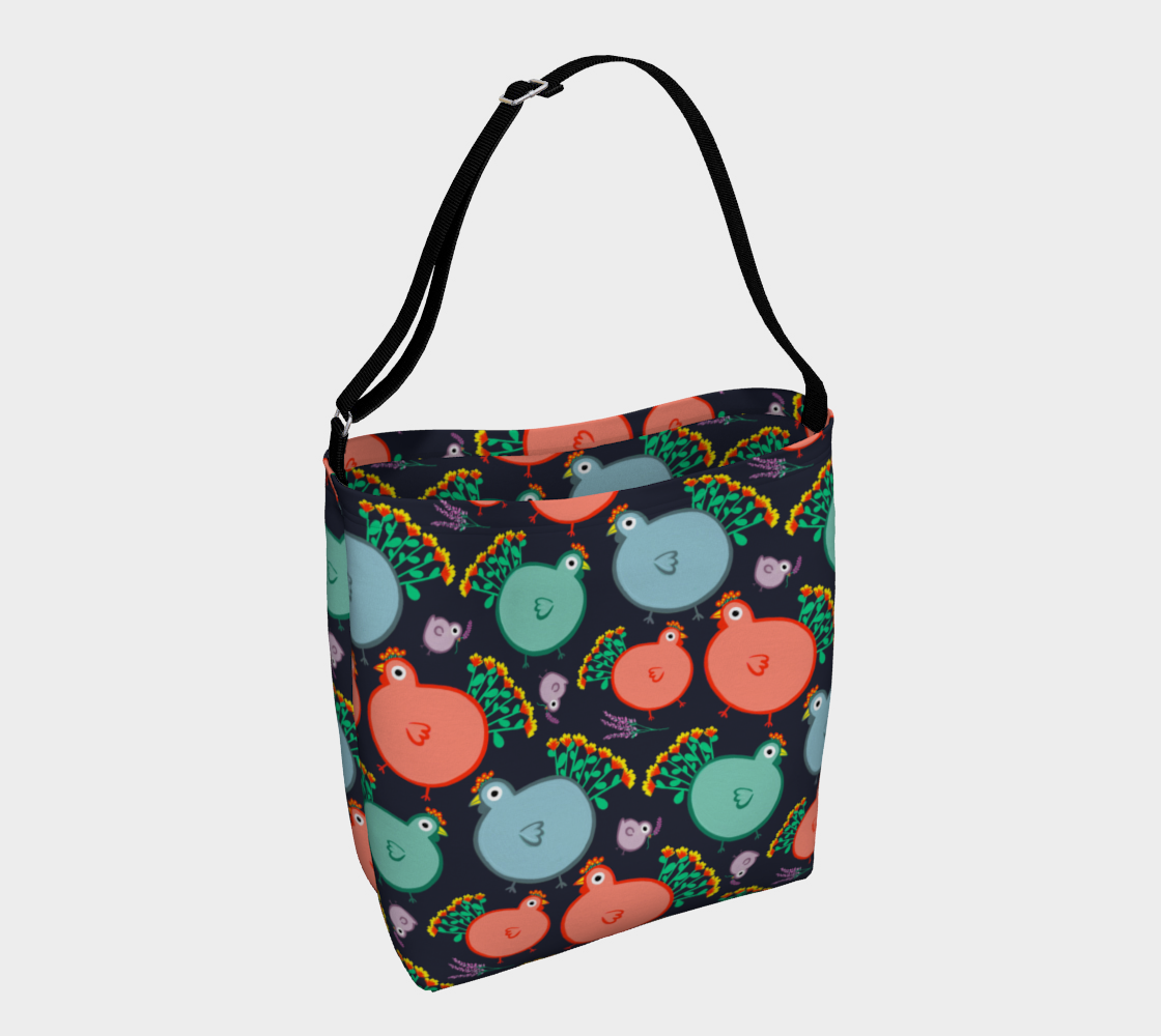 Quirky Chickens Day Tote preview