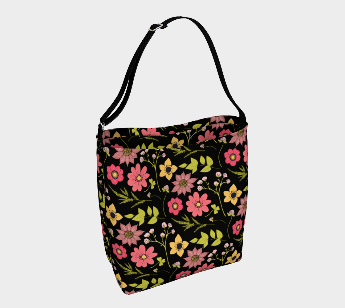 Pink & Yellow Blooms Day Tote preview