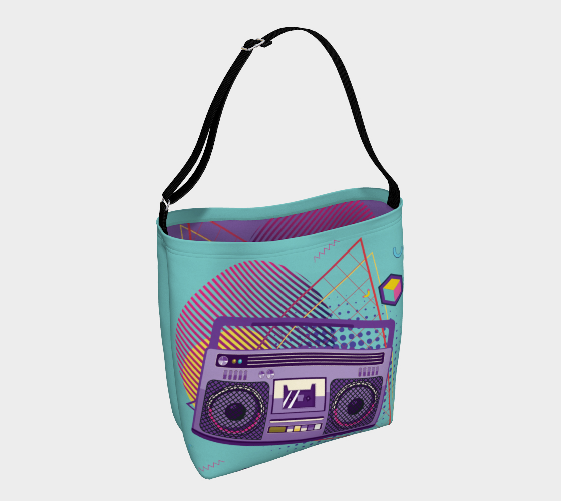 Funky 80s portable radio cassette player, a boombox preview