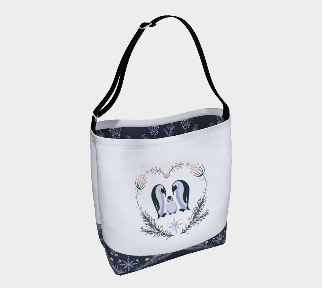 Aperçu de Penguin Love - Day Bag with Ornamental Bottom