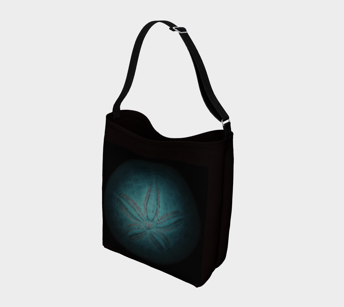 Aperçu de Day Tote * Blue Sand Dollar Seashell Beach Bag * Ocean Lover Travel Tote #2