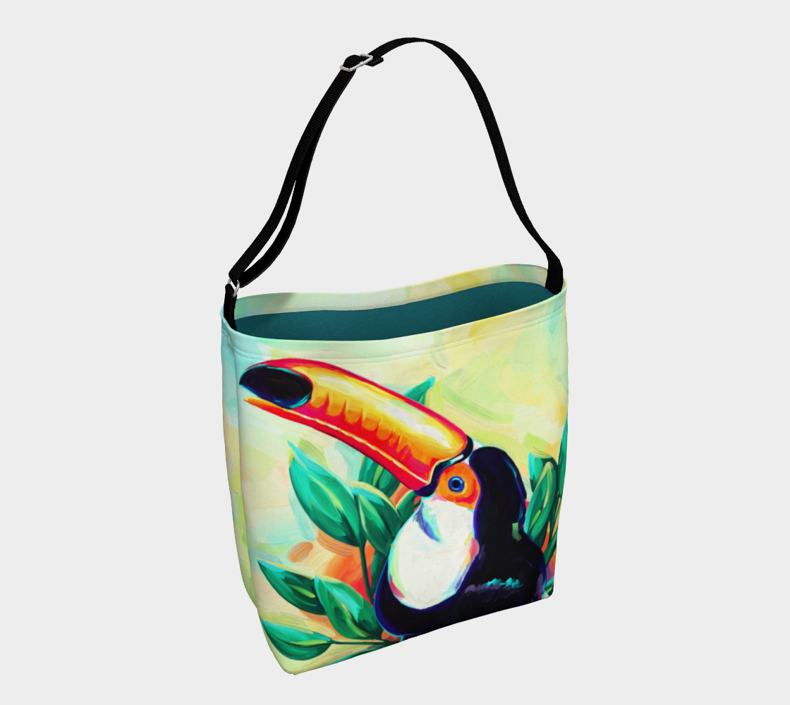Toucan Day Tote 3D preview