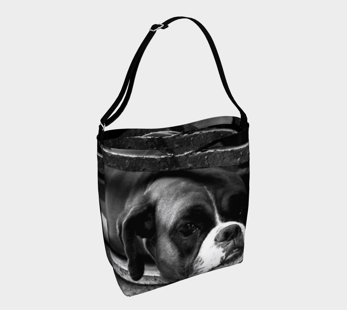 Boxer Dog On Windowsill Day Tote preview