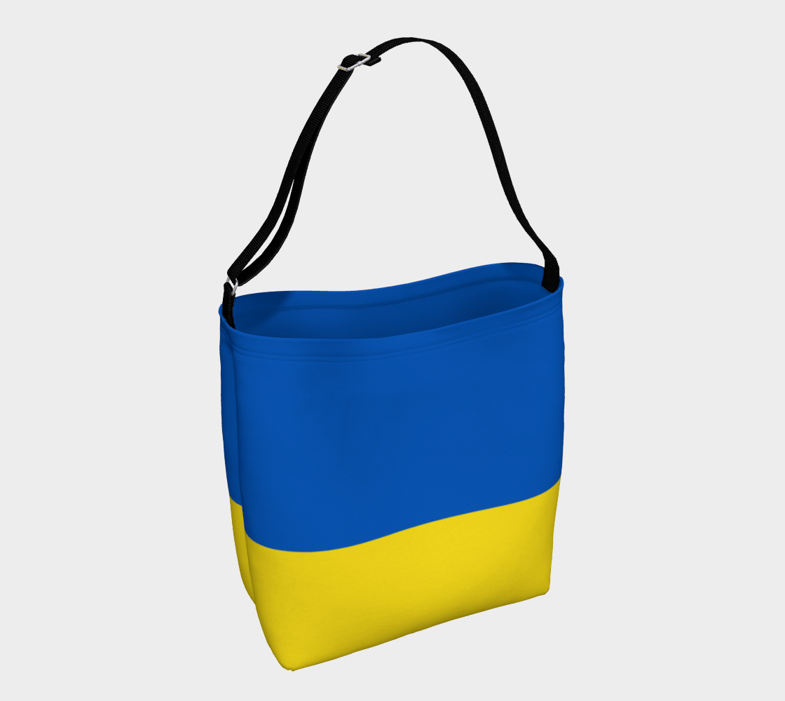 Aperçu de Flag of Ukraine in Blue Yellow Day Tote Bag, AWSSG