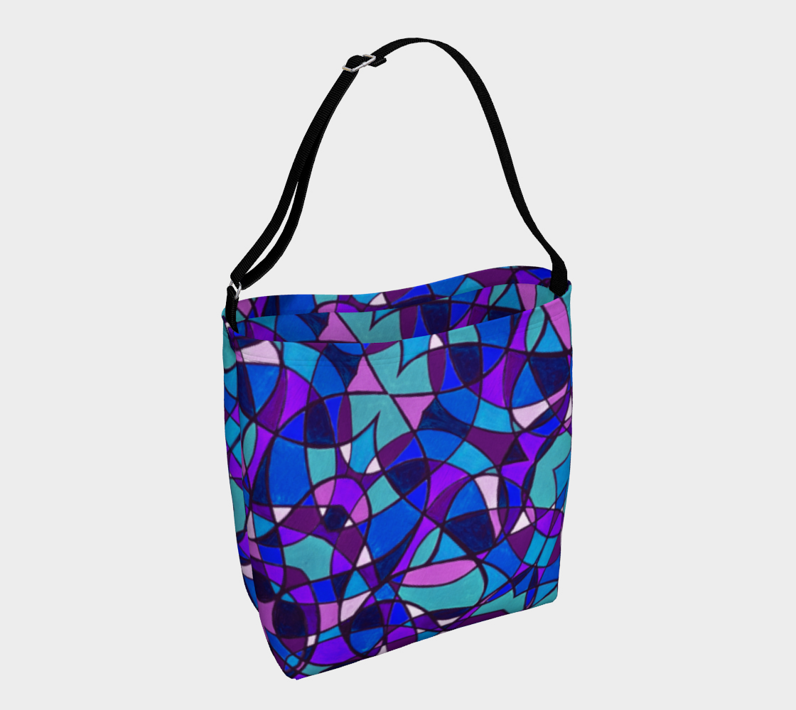 Peacock Stained Glass II Day Tote preview