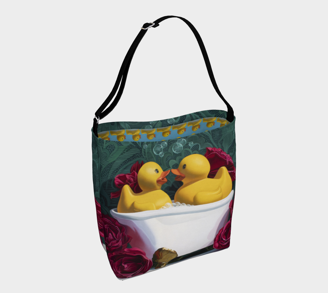 Love Birds (Green) Day Tote Bag preview
