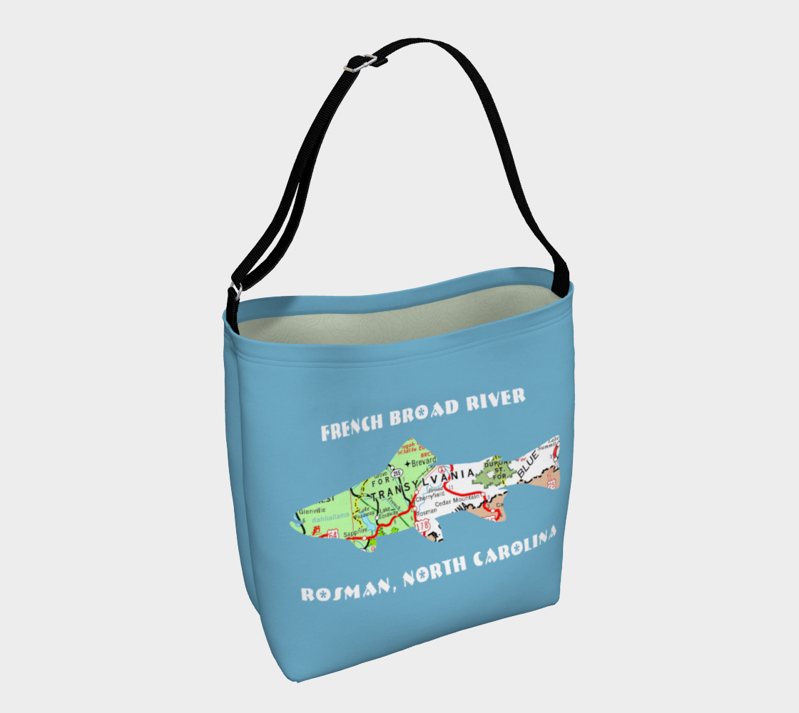french broad trout day tote preview