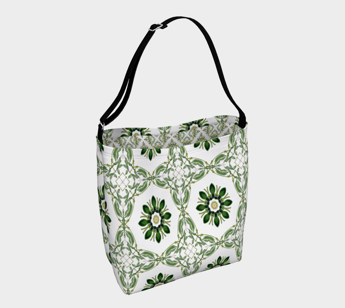 Green Floral Day Tote preview