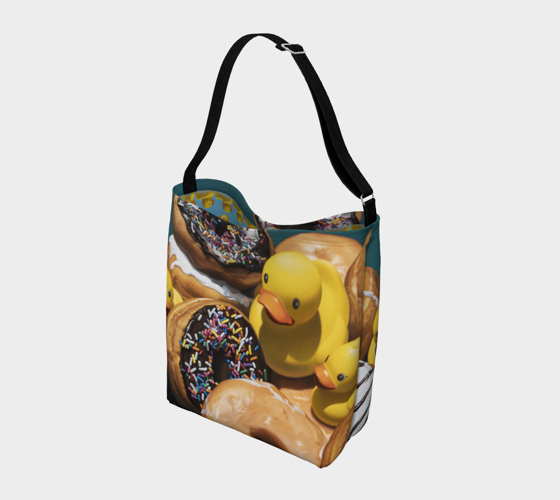 Duck In Donuts Day Tote Bag thumbnail #3