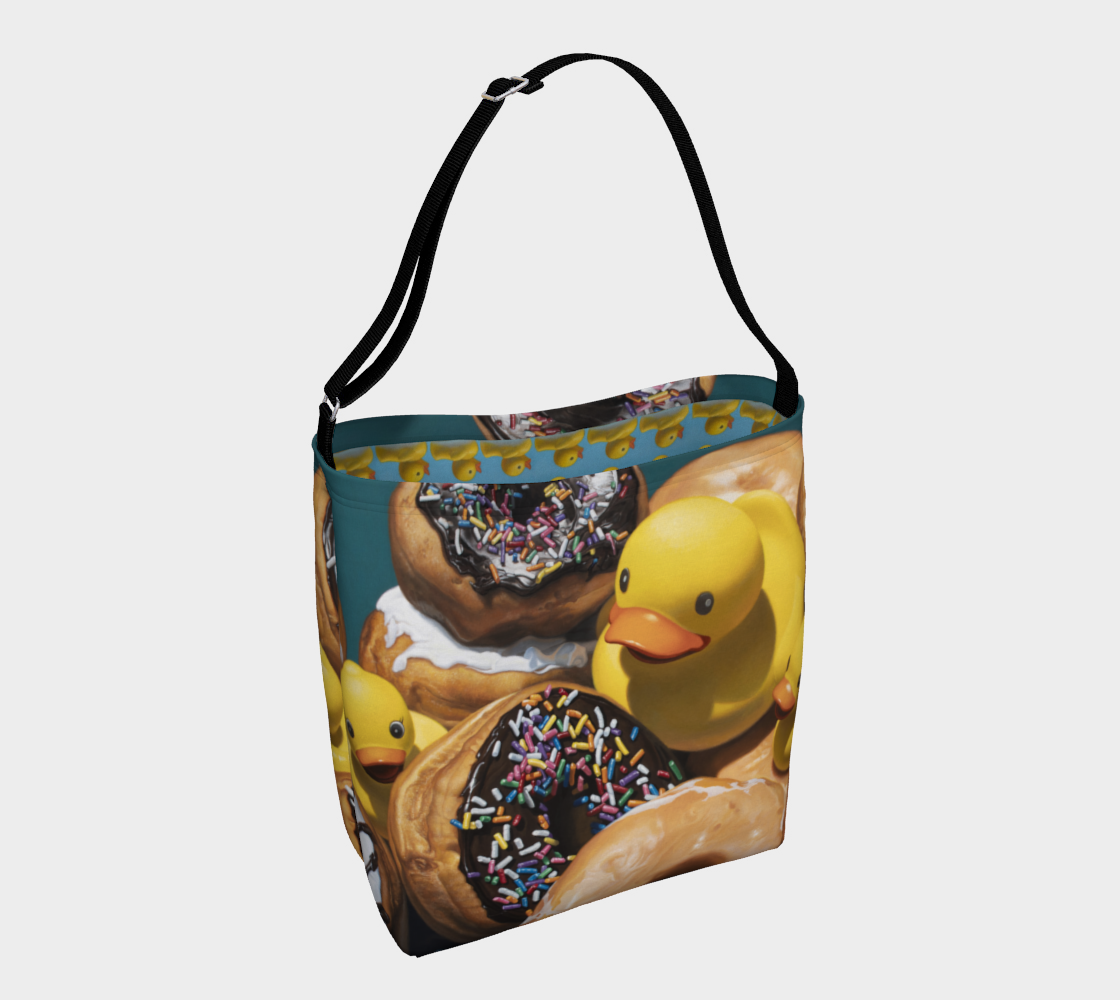 Duck In Donuts Day Tote Bag preview