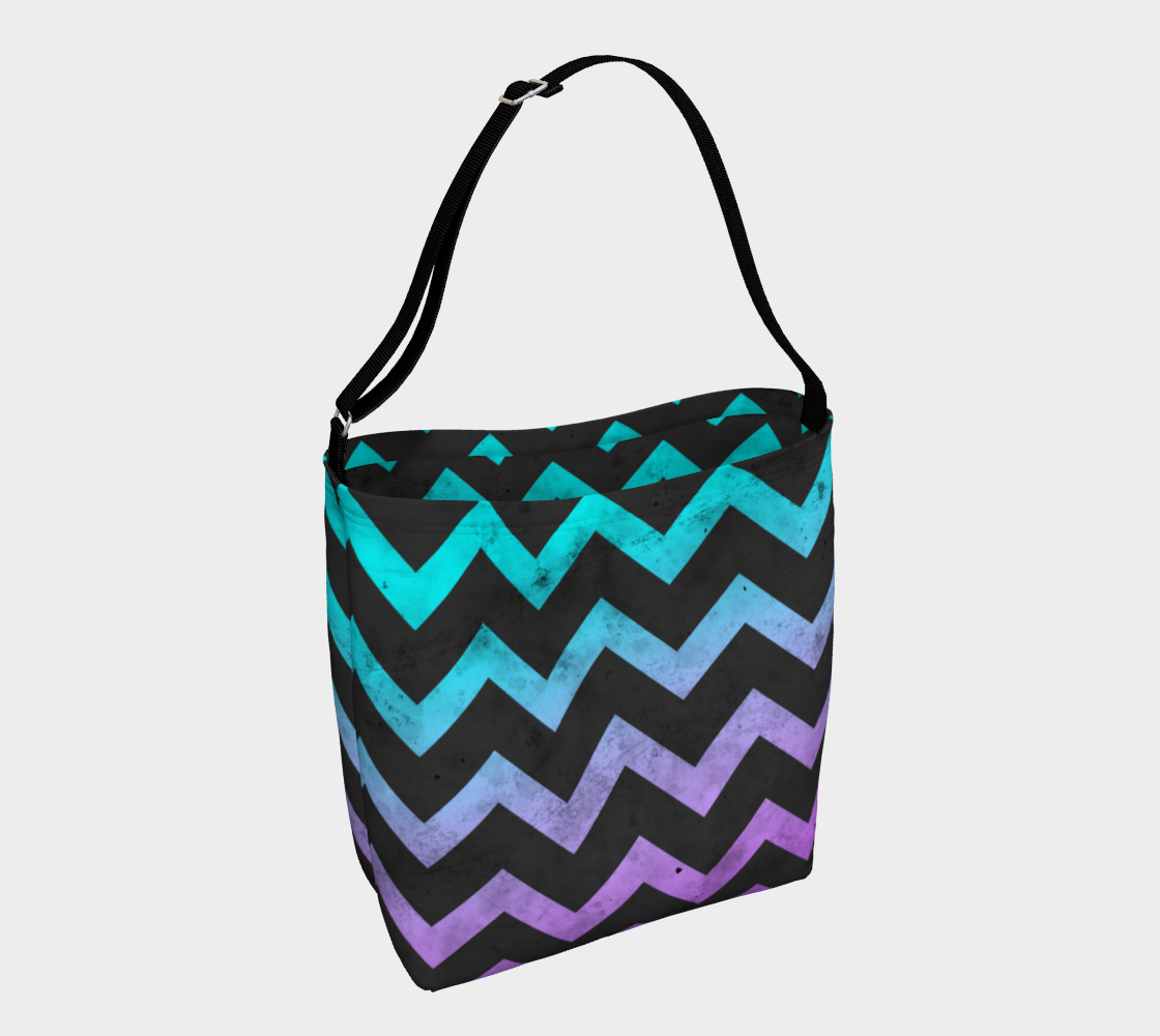 Aqua purple dark gray chevron lines pattern vintage design preview