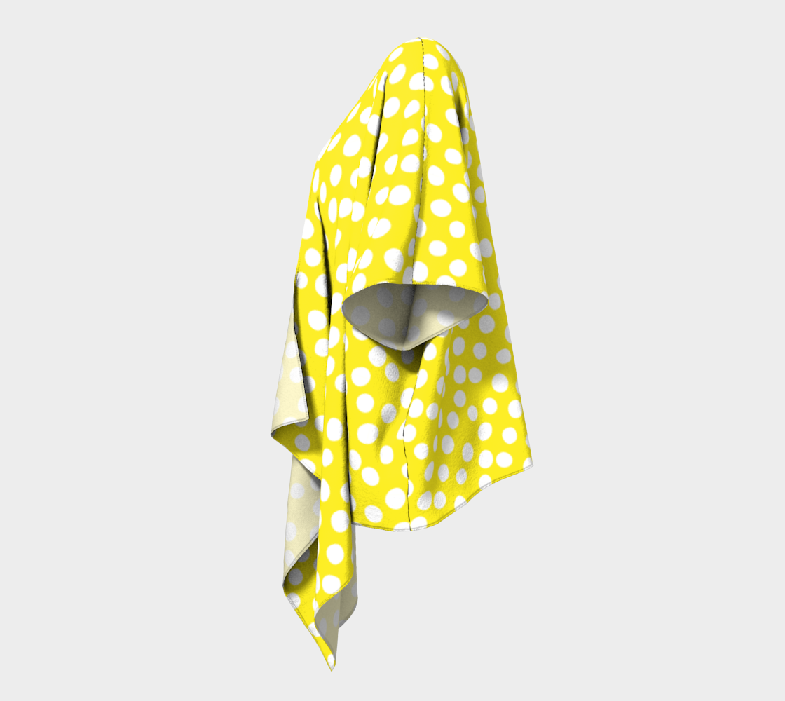 Aperçu de All About the Dots Draped Kimono - Yellow #2