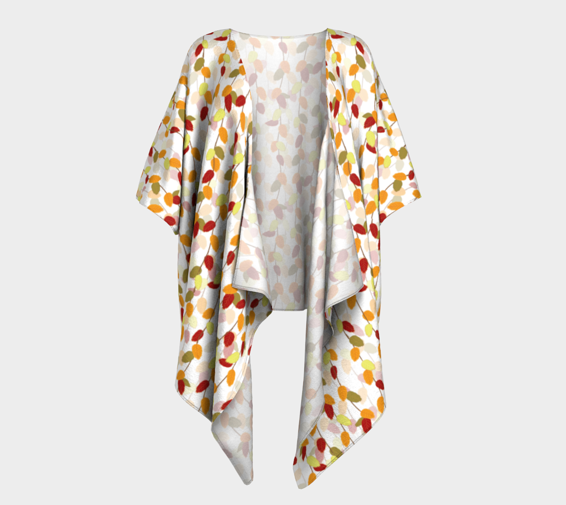 Autumn Leaves Draped Kimono preview #1