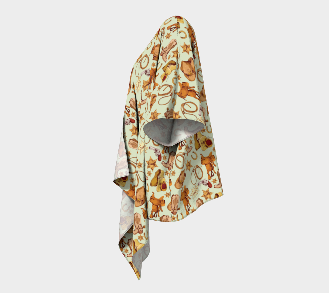 Rodeo Cowgirl Draped Kimono preview #2