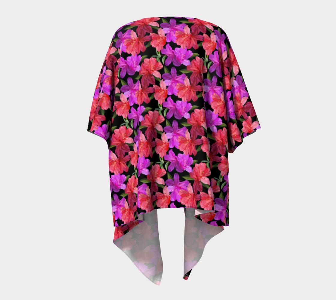 Fuchsia N Violet Azealias Draped Kimono  preview #4