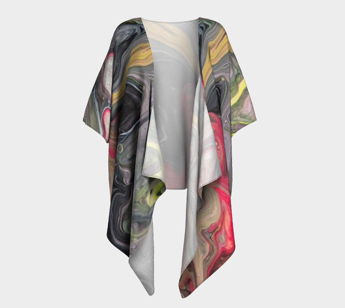 Aperçu de Volcanic Draped Kimono