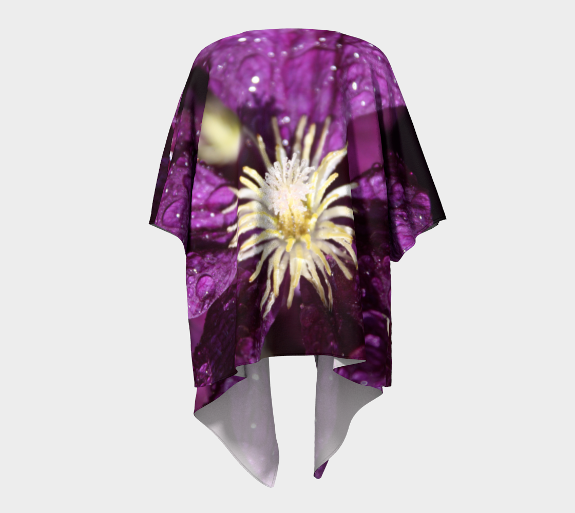 Purple Clematis with Droplets preview #4