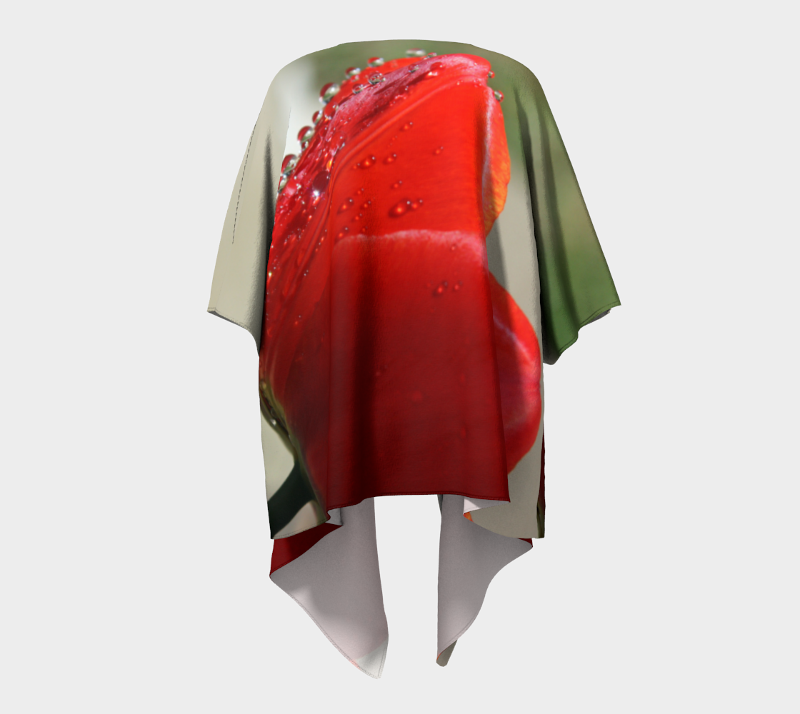 Red Tulip with Droplets preview #4