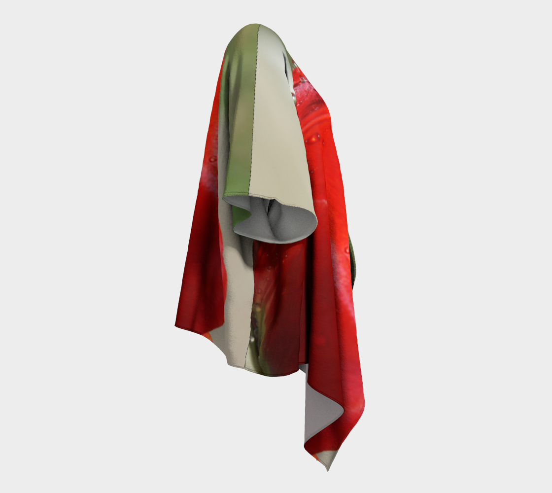 Red Tulip with Droplets preview #3