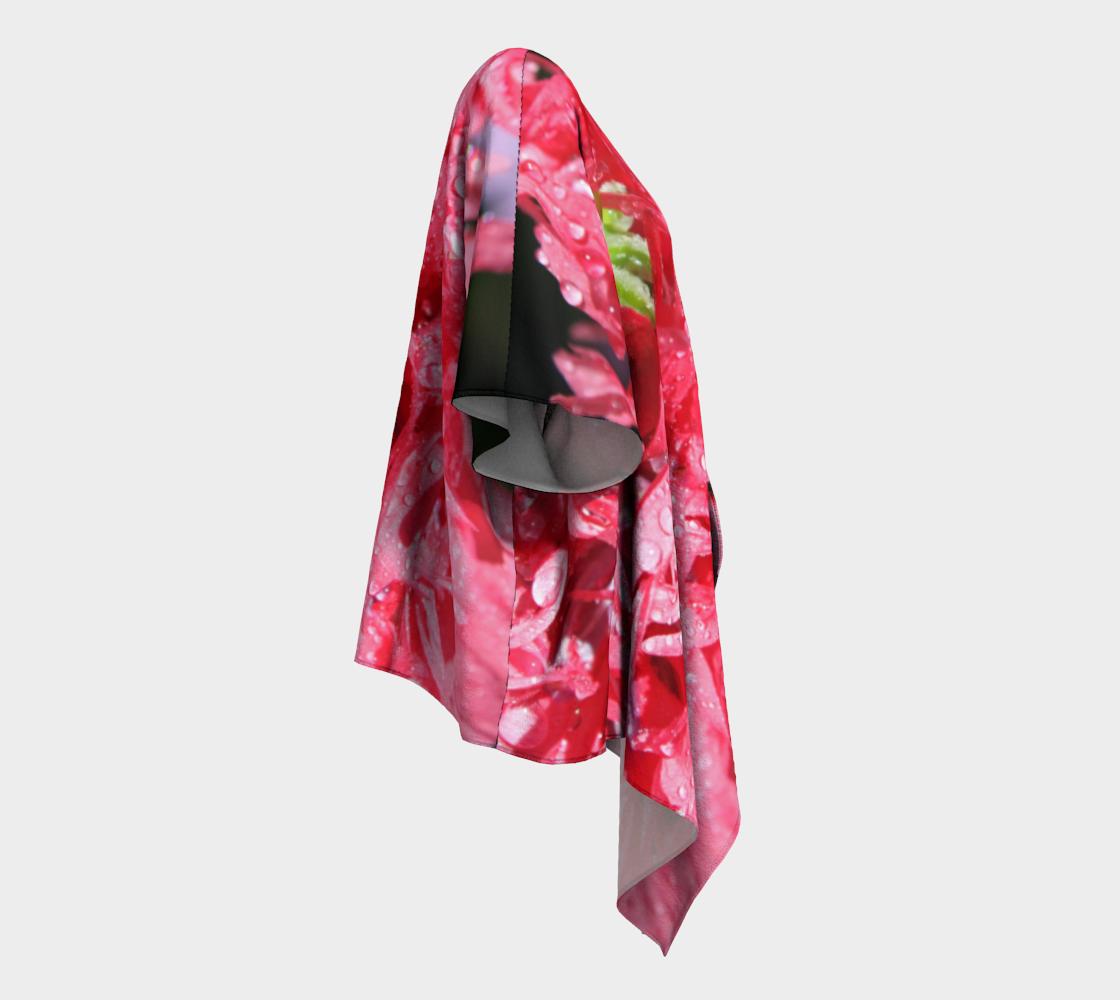 Frilly Pink Poppy with Droplets preview #3