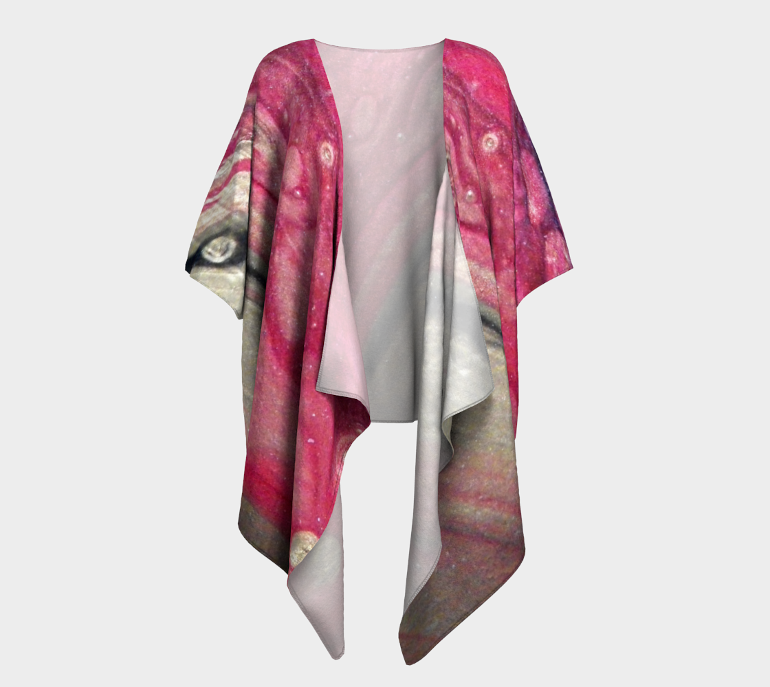 Aperçu de Rouge Ocean Draped Kimono