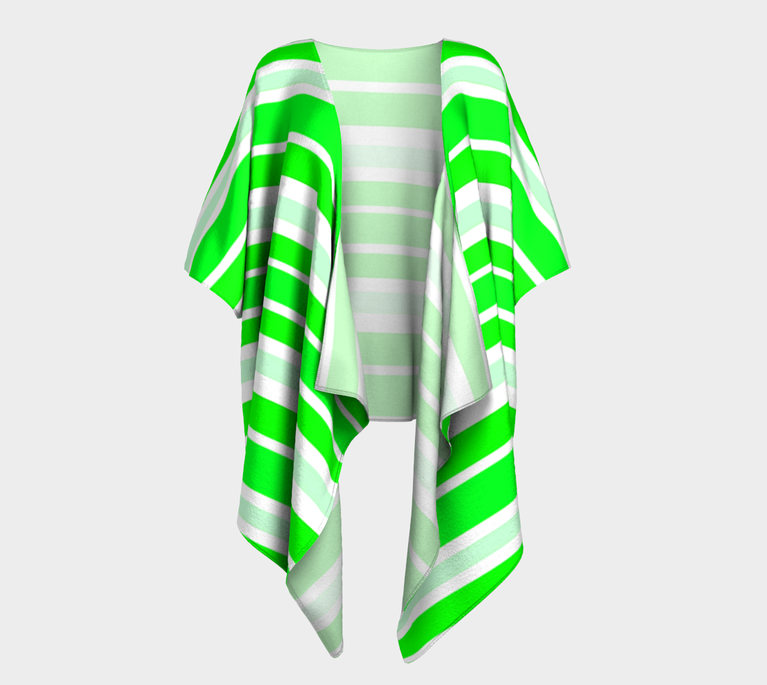 Neon Green Stripes Horizontal 3D preview