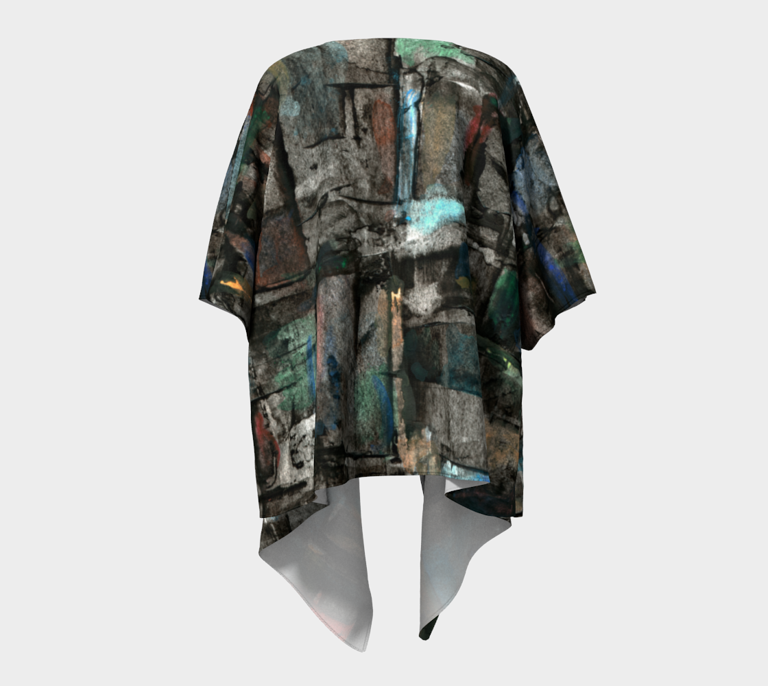 Ancient Ruins Draped Kimono preview #4