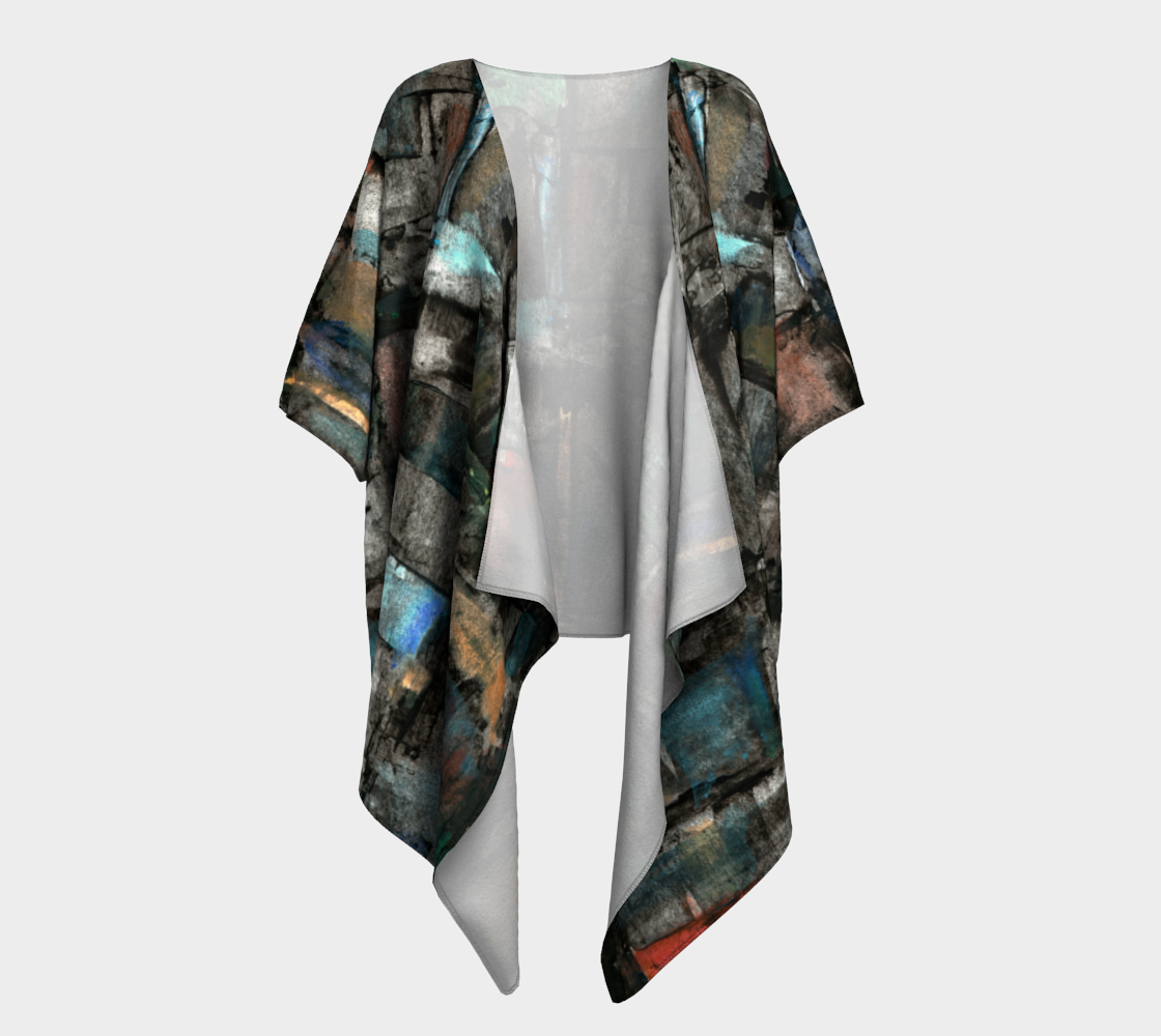 Ancient Ruins Draped Kimono preview #1