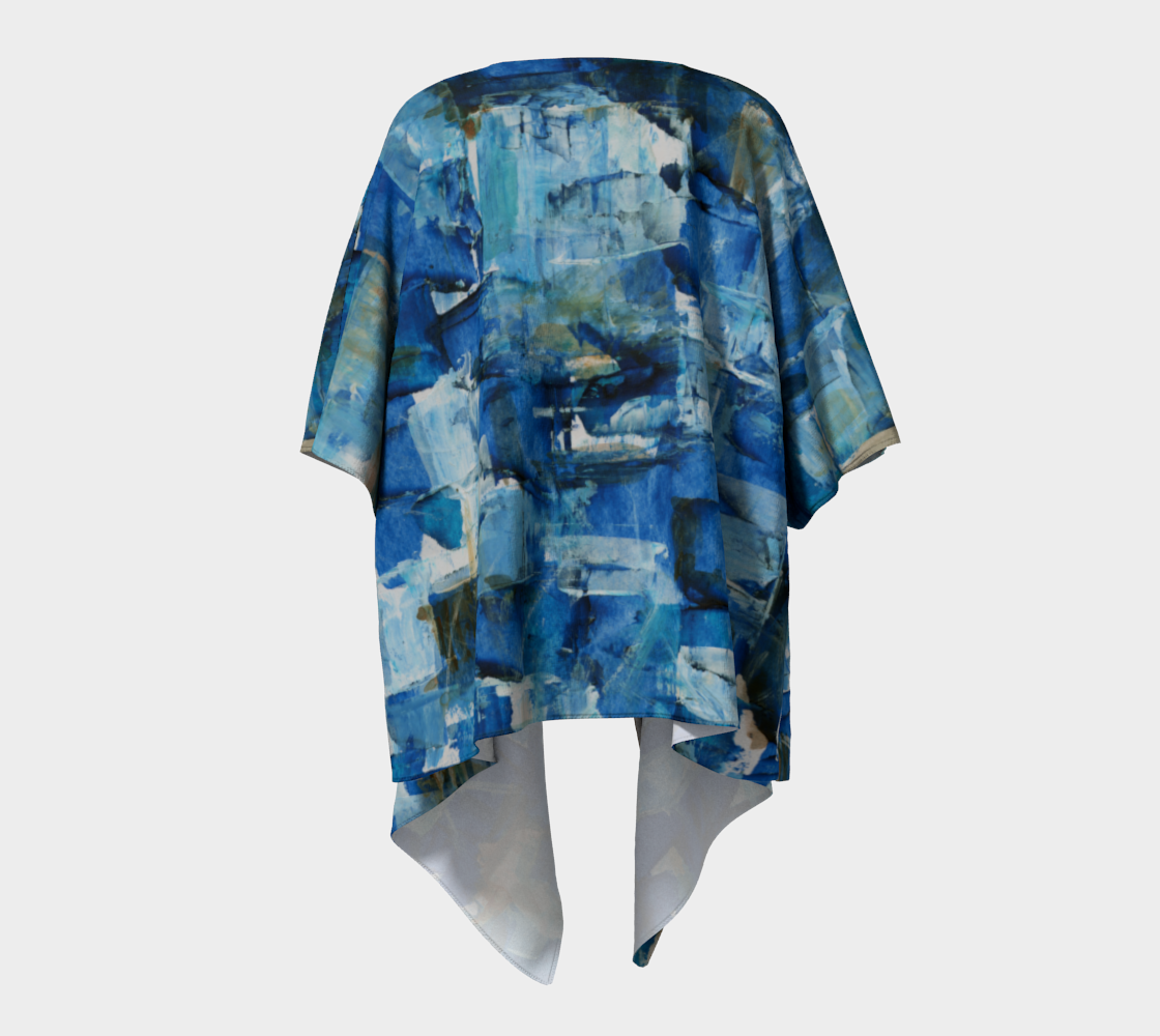 Ocean Chess Draped Kimono preview #4