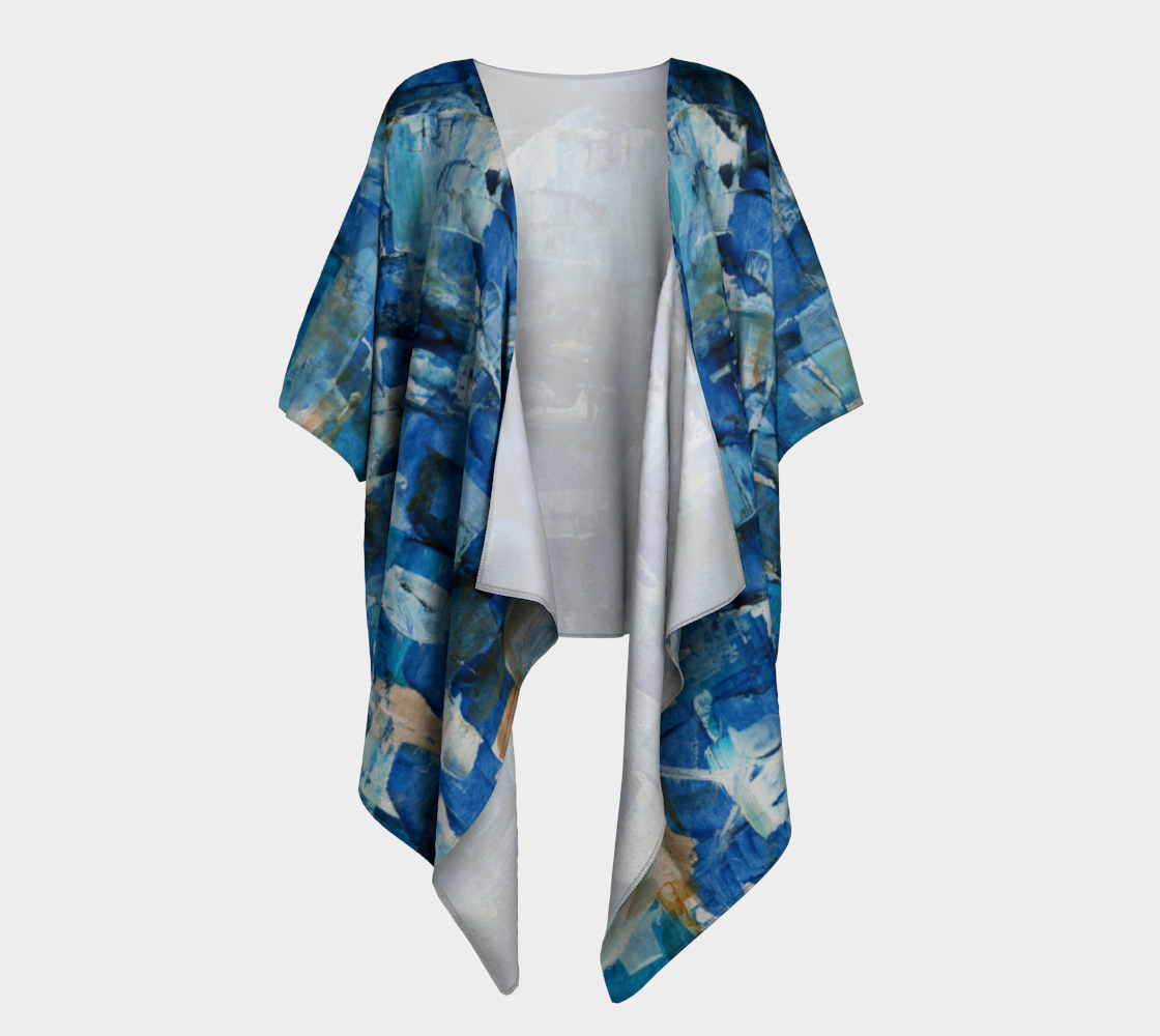 Ocean Chess Draped Kimono preview #1