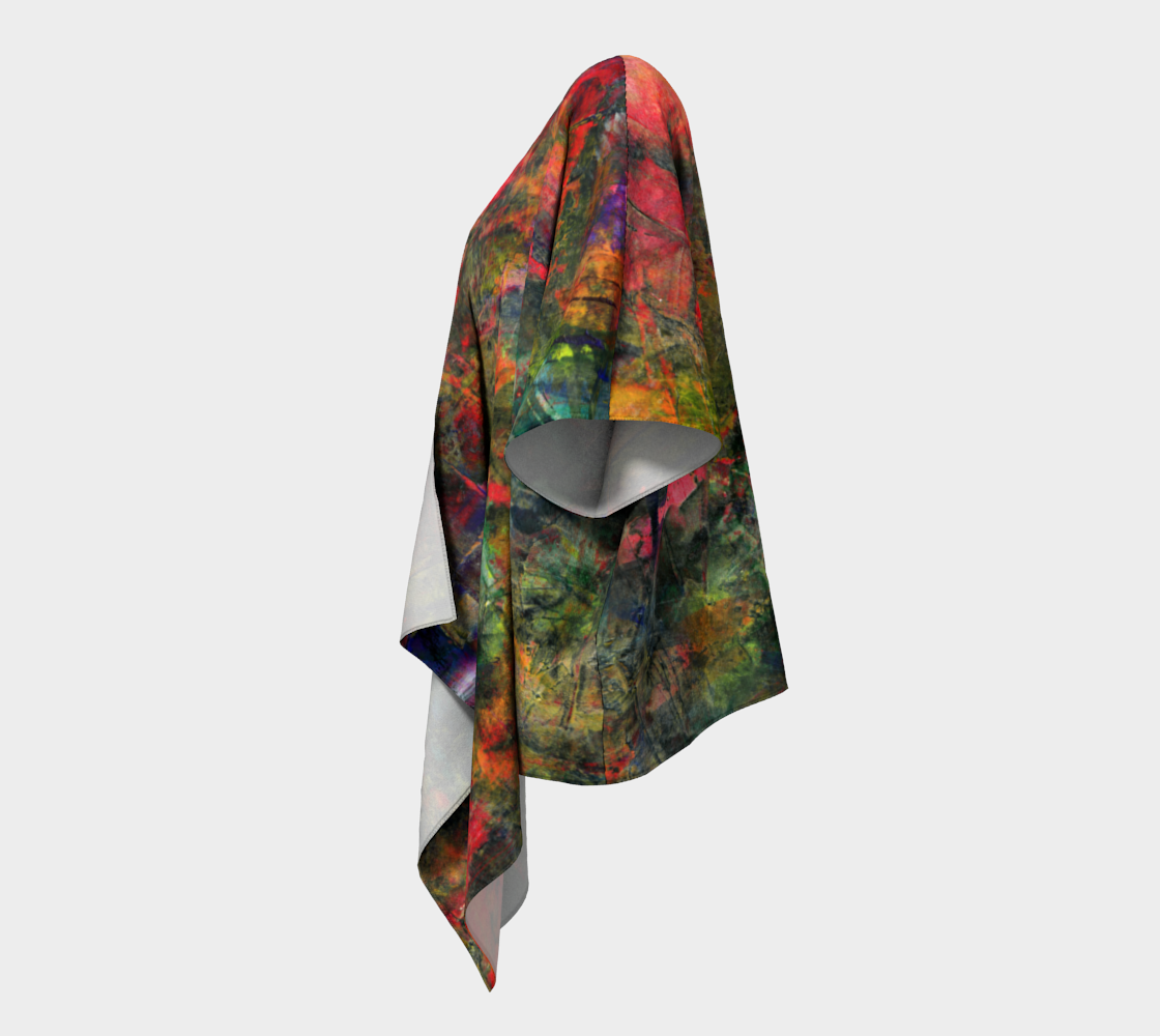Abstract Garden Draped Kimono preview #2