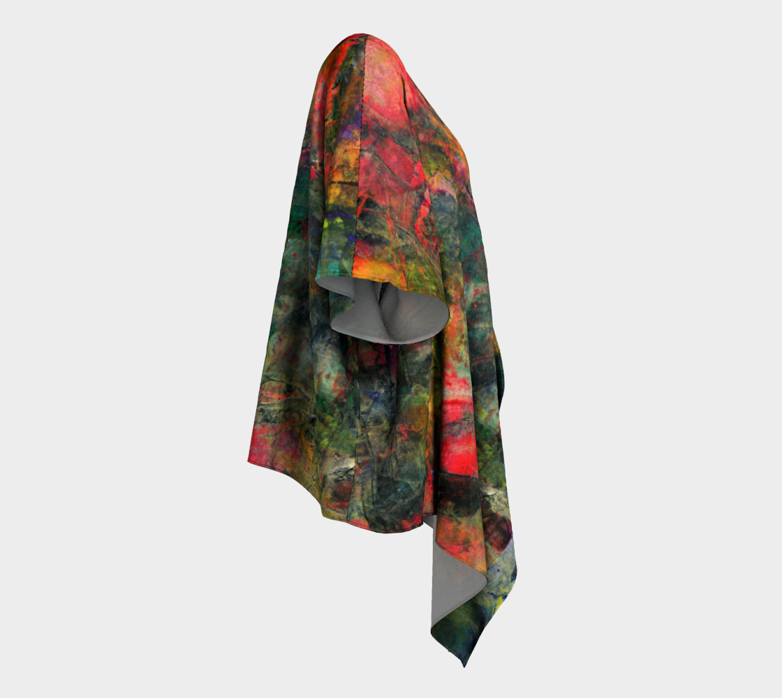 Abstract Garden Draped Kimono preview #3