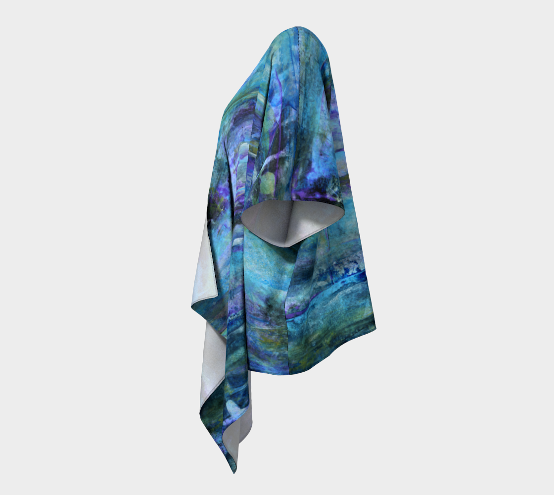 Foggy Night Draped Kimono preview #2