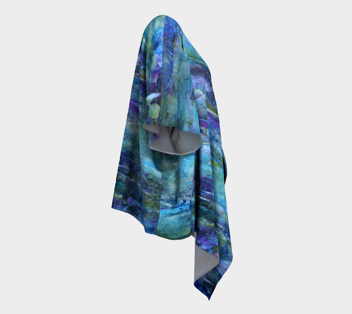 Foggy Night Draped Kimono preview #3