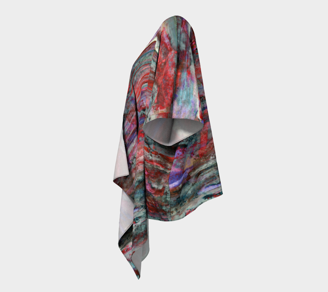 Red Sky Tonight Draped Kimono preview #2