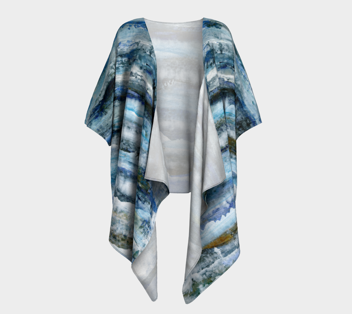 Waves Draped Kimono preview #1