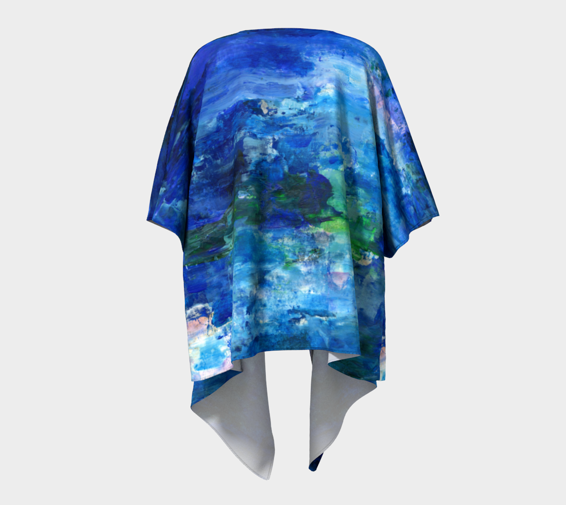 Blue Lagoon Draped Kimono preview #4