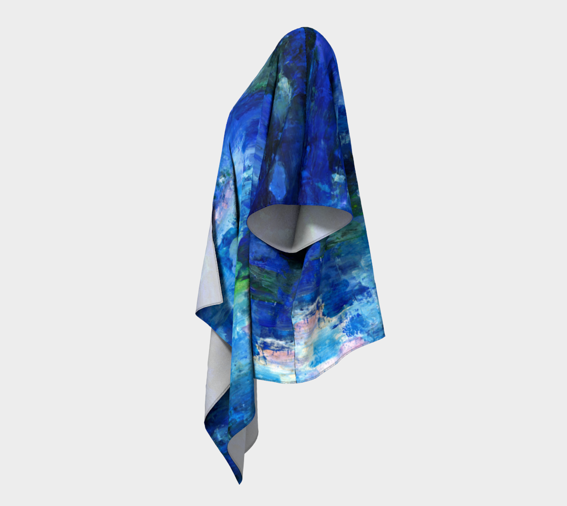 Blue Lagoon Draped Kimono preview #2