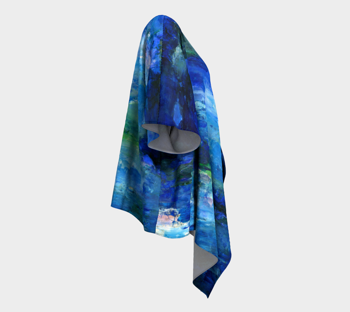 Blue Lagoon Draped Kimono preview #3